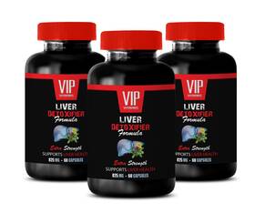 Vip Vitamins 788619543063 Milk Thistle Capsules - Liver Detoxifier Formula Dietary Supplement 3 Bottles