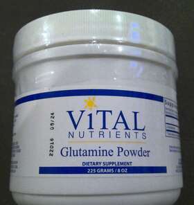 Vital Nutrients 693465102114 Glutamine Powder 225 Grams / 8 Oz New Sealed Exp. 6/24