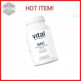 Vital Nutrients 693465104118 Nac 600mg - N-acetyl Cysteine Vegan Supplement Antioxida