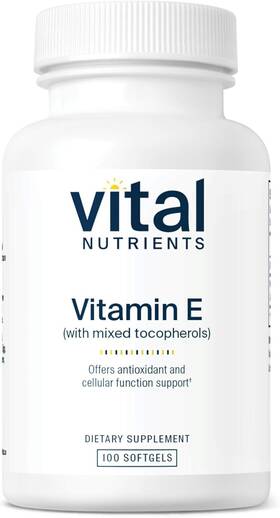 Vital Nutrients 693465521113 Vitamin E With Mixed Tocopherols Potent Antioxidant