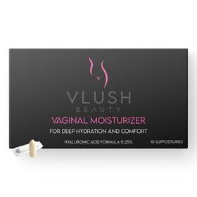 Vlush 860014418006 Vaginal Moisturizer Suppositories - Deep Hydration 10 Count Pack Of 1