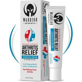 Warrior 814660011760 Arthritis Relief Cream Topical Pain For Back Muscle Joints 3 Oz