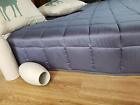 Wbx001-grey-60 80-15 Wany Weighted Blanket Lb Adult Teens Cool Natural Bamboo New