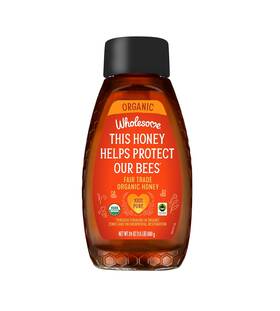 Whs89247 Whole Earth Brands Wholesome Sweeteners 24-ounce Organic Honey Bottle 100% Pure Fair Trade Certif