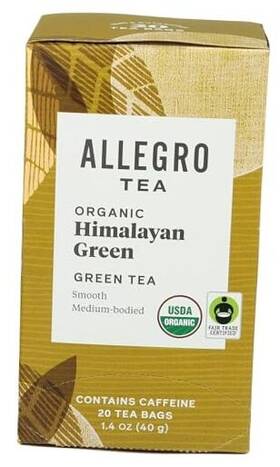 Whole Foods Market 014321220245 Allegro Tea Organic Himalayan Green Bags 20 Ct