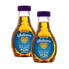 20441 Wholesome Sweeteners 44-ounce Organic Blue Agave Nectar Fair Trade 100% Pure