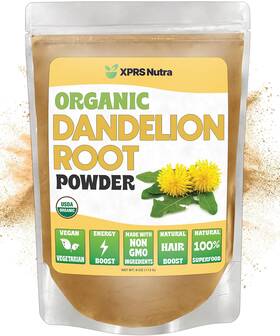 Xprs Nutra 313049610612 Organic Dandelion Root Powder - Vegan Friendly Antioxidant Power For