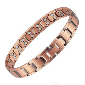 Yoihojet 717886827422 Pure Copper Anklet Men Magnetic 9.84 In Ankle Bracelet