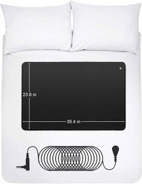 Youmiao 744759162854 Grounding Mat 35.4x23.6 Inches Sleep Pad For Bed Univ