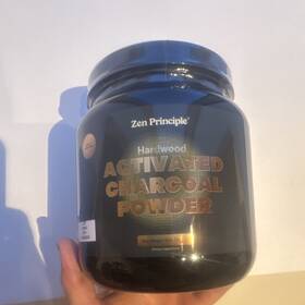 X00168ts0j Zen Principle Hardwood Activated Charcoal Powder Natural Ingredients 12 Oz