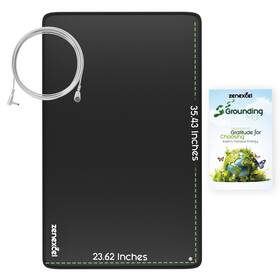 Zenexcel 732767506647 Grounding Mat For Bed 35.4 Inch X 23.6 Large Earthing Pad Sleep Reduce Pa