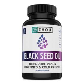 6920054 Zhou Black Seed Oil Capsules - Cumin Cold Pressed Nigella Sati