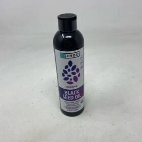 Zhou 859805857872 Organic Black Seed Oil 8 Fl Oz Cold-pressed Nigella Sativa