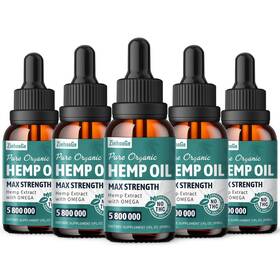 085-dy-zg-ho580w-5pa Ziehooge High Potency Hemp Oil Drops - Pure Extra Strength 100 Natural Organi