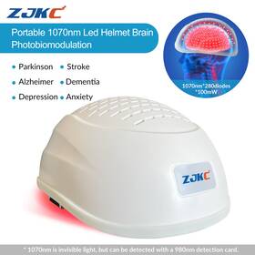 Lhh280-1070nmhat-7 Zjkc 1070nm Near Infrared Light Therapy Helmet For Bipolar Depression Stroke