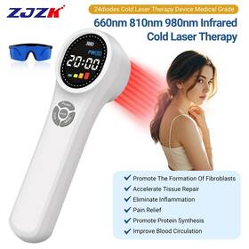 Ushhl02w Zjzk Chiropractic Laser Therapy Device Lllt For Pain Relief Wound Healing 24 Diodes