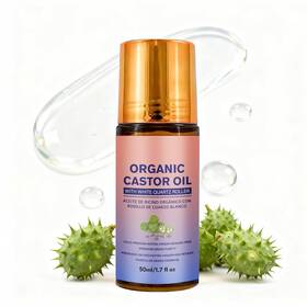 Zygcdz 744110777475 Organic Castor Oil Roll-on With Quartz Roller Ball 100% Pure And Cold-pressed Fo