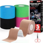5 Roll Kinesiology Tape Athletic Muscle Support Sport Elastic Physio Therapeutic. Fixed Price $13.79.