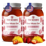 Trueseamoss Wildcrafted Gel - Strawberry, 16 Fl. Oz. (2 Pack) Bb 9/26. Fixed Price $36.99.