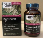 Gaia Herbs Resveratrol 150 Liquid Capsules Expiration 4/2027. Fixed Price $23.00.
