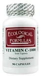 Ecological Formulas Vitamin C-1000 From Tapioca 90 Caps Aids Wellness. Fixed Price $36.00.