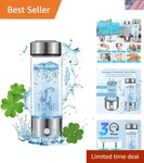 Rechargeable Hydrogen Generator - 420ML Portable Ionizer For Hydration & Health. Fixed Price $31.99.