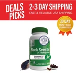 Organic Black Seed Oil 500MG Softgels - 2% Thymoquinone For Wellness 100 Count. Fixed Price $26.99.