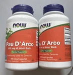 Now Foods Pau Arco 500 Mg 250 Capsules Gmp Quality Assured Exp 4/26. Fixed Price $15.99.