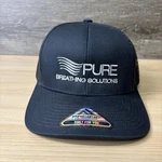 Pure Breathing Solutions Hat Cap Snap Back Black Trucker Mesh Embroidered Mens. Fixed Price $14.63.