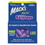 New Macks Slim Fit Smaller Soft Foam Ear Plugs (nrr 29 10 Pairs W/ Carry Case). Fixed Price $18.06.