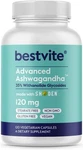 Bestvite Advanced Ashwagandha 120MG W/shoden Vegetarian Capsules - Clinic.... Fixed Price $59.99.