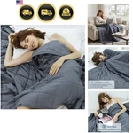 Weighted Blanket For Adults Dark GREY,60"X80",15LBS Queen Size Cooling Breath.... Fixed Price $79.19.