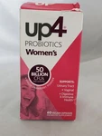 UP4 Probiotics Women's 50 Billion Cfus Cranberry Vegan Urinary Digestive 60 Ct. Fixed Price $14.99.