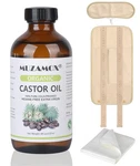 Muzamox Castor Oil Wrap & 8FL.OZ Glass Bottle Set, (pack Of 1). Fixed Price $61.43.