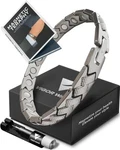 Vigor Wave Magnetic Therapy Titanium Designer Bracelet For Men Open Box. Fixed Price $41.00.