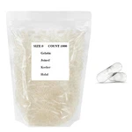 Empty Hard Gelatin Capsule Size Clear Joined 1000 Count Kosher. Fixed Price $12.00.