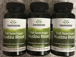 Swanson Full Spectrum Kudzu Root 500 Mg 3X60 Vegan Capsules Heart Liver Health. Fixed Price $29.95.