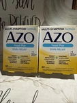 Azo Yeast Plus Dual Relief Multi Benefit Formula 60 Tablets (2 Pack) Exp 07/26. Fixed Price $25.99.