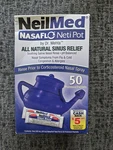 Neilmed Nasaflo Neti Pot Nasal Rinse Allergy & Sinus Relief 50CT Exp 10/2026. Fixed Price $19.95.