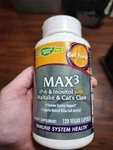 Natures Way Cell Forte MAX3 IP-6 Inositol Maitake Cat Claws 120 Vegan Capsules. Fixed Price $35.00.
