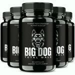 Big Dog Total Male Pills, Advanced Health Support Formula Men - 5 Pack. Fixed Price $59.95.