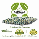 Charak Addyzoa 5 Strips (100 Capsules) Herbal Reproductive Wellness. Fixed Price $24.49.
