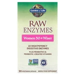 Garden Of Life Raw Enzymes Women 50 Wiser 90 Veggie Caps Dairy-free,. Fixed Price $44.09.
