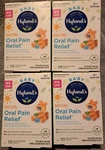 Pack Of 4 Hylands Baby Natural Oral Pain Relief Quick-dissolving Tablets 125 Ct. Fixed Price $29.95.