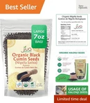 Jiva Organic Nigella 7 Ounce Bag - Kalonji Seeds, Whole Black Seed, Nig.... Fixed Price $16.99.