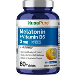 Nusapure Melatonin 3 Mg 60 Tablets Vegetarian/vegan, Non-gmo. Fixed Price $20.47.