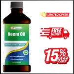 100% Pure Neem Oil, Cold Pressed And Unrefined - 16 Oz (1 Bottle). Fixed Price $13.39.