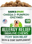Dog Allergy Relief Chews Anti-itch Skin & Coat Supplement Omega 3 Fish Oi.... Fixed Price $32.97.