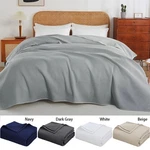 Egyptian Cotton Waffle Blanket 66/90/104X90" Soft Breathable Bed Throw 5 Colors. Fixed Price $34.19.