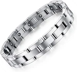 Feraco Magnetic Bracelet For Men Titanium Stainless Steel Therapy Silver W Tool. Fixed Price $32.99.